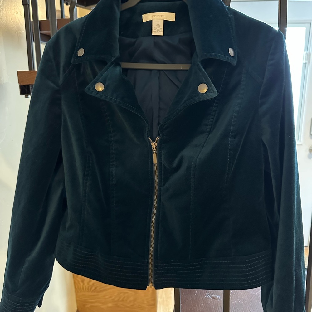 Chicos Soft Deep Green Jacket